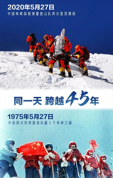2020珠峰高程登顶测量成功